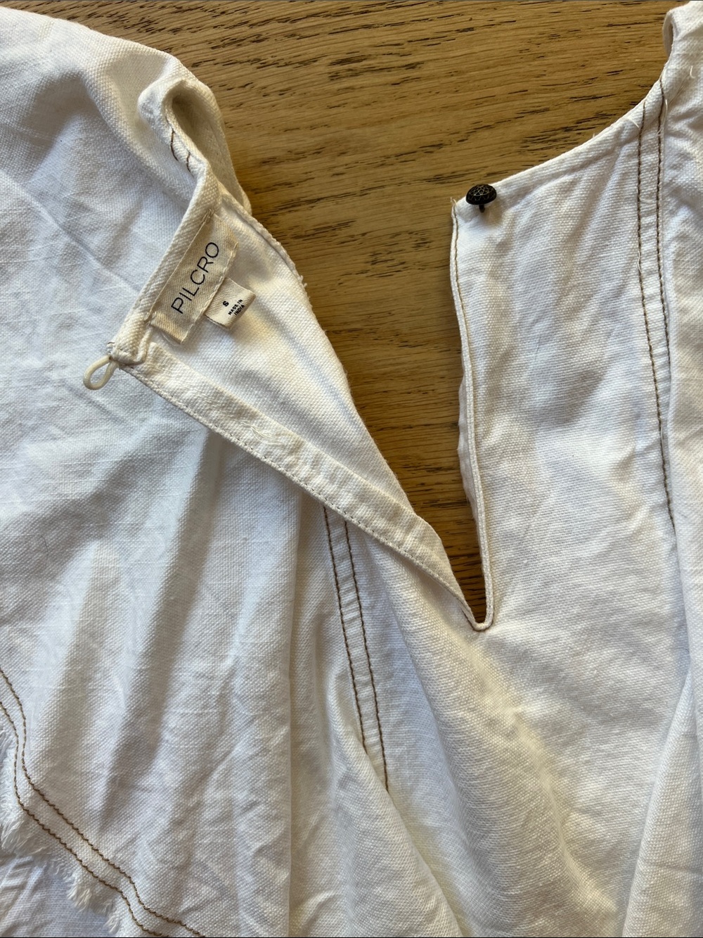 Pilcro White Ruffle Sailor Collar Top - Picture 10 of 11